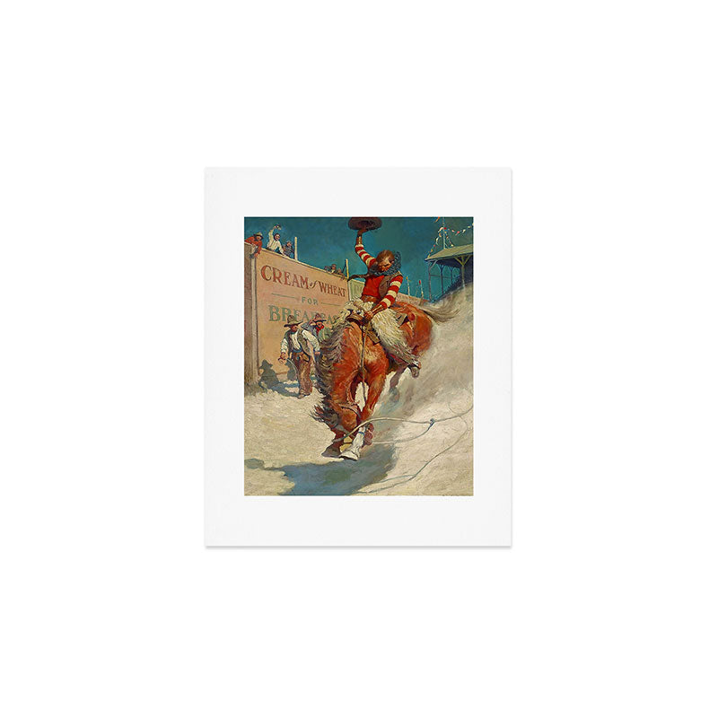 N C Wyeth Western Painting âThe Rodeoâ Art Print Gallery Image 1
