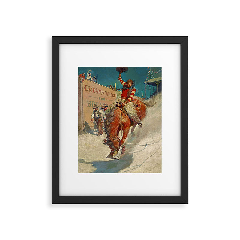 N C Wyeth Western Painting âThe Rodeoâ Framed Art Print Gallery Image 6