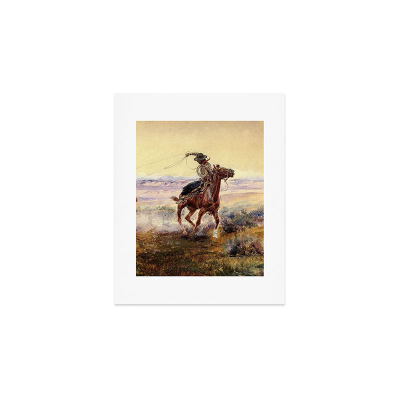 âOn the Pondâ by Charles M Russell Art Print Gallery Image 1
