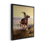 âOn the Pondâ by Charles M Russell Framed Canvas Print Gallery Image 2