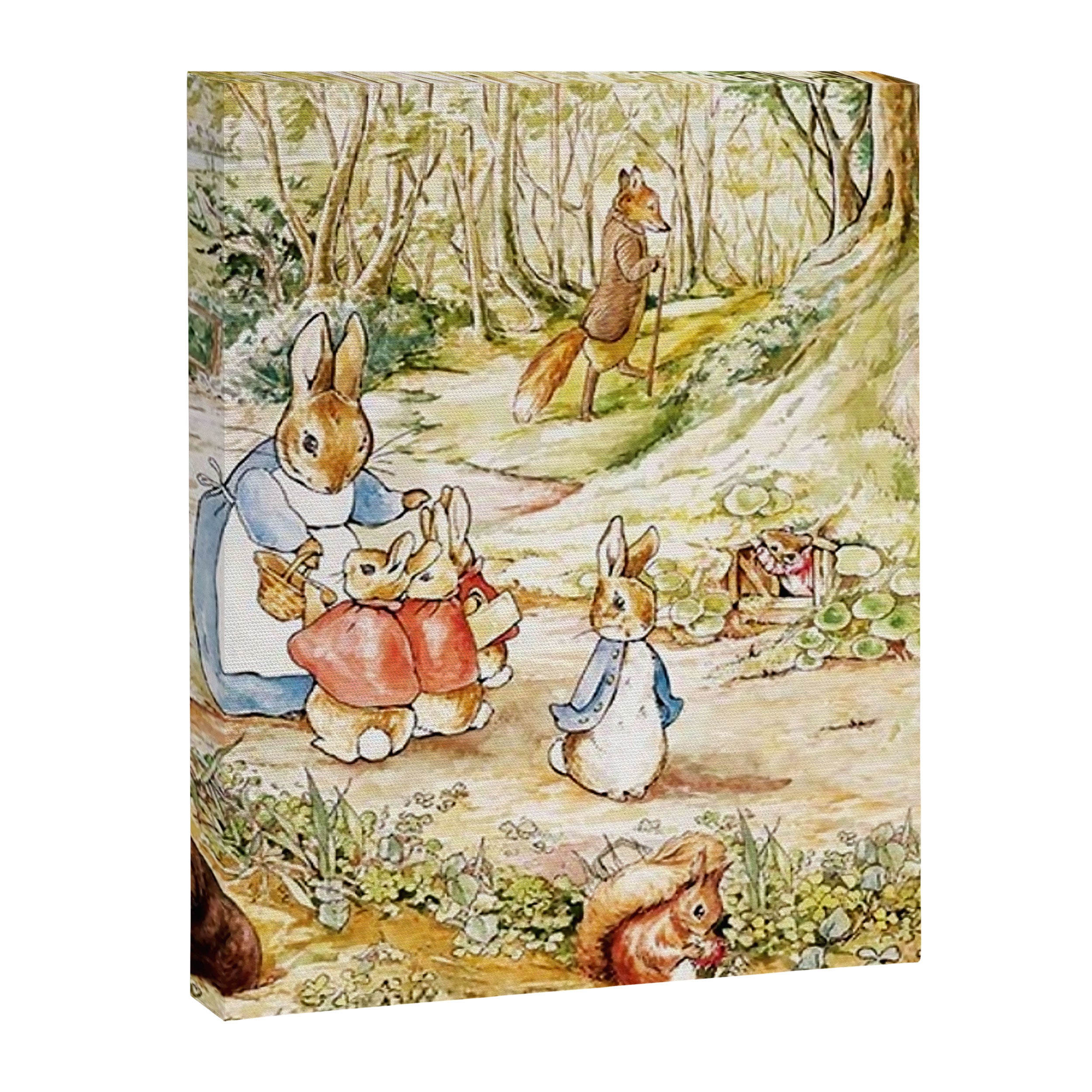 Peter Rabbitâs Neighbourhood by Beatrix Potter Canvas Print Gallery Image 3