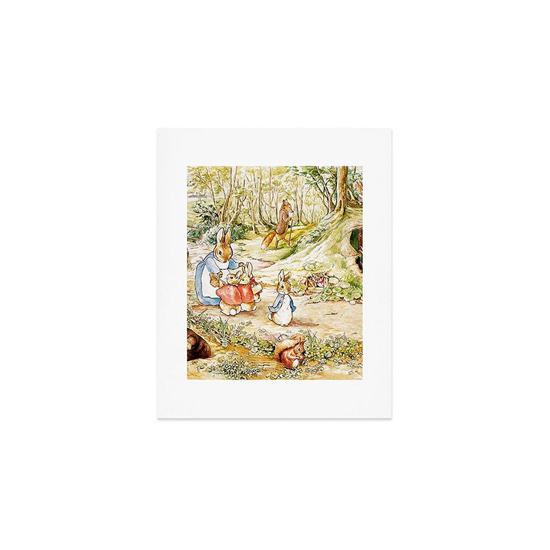 Peter Rabbitâs Neighbourhood by Beatrix Potter Art Print Gallery Image 1