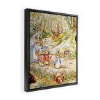 Peter Rabbitâs Neighbourhood by Beatrix Potter Framed Canvas Print Gallery Image 2