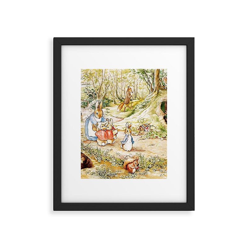 Peter Rabbitâs Neighbourhood by Beatrix Potter Framed Art Print Gallery Image 4