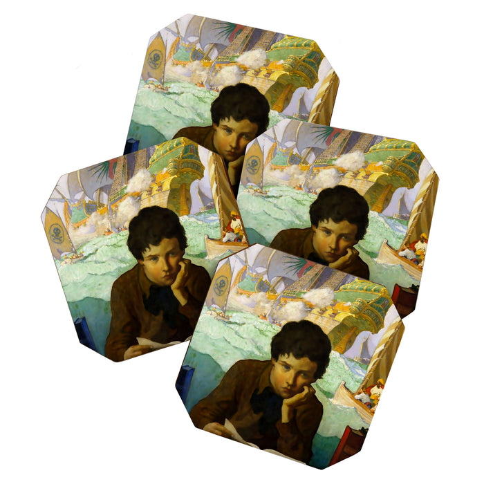 âPirate Dreamsâ by NC Wyeth Coaster Gallery Image 1