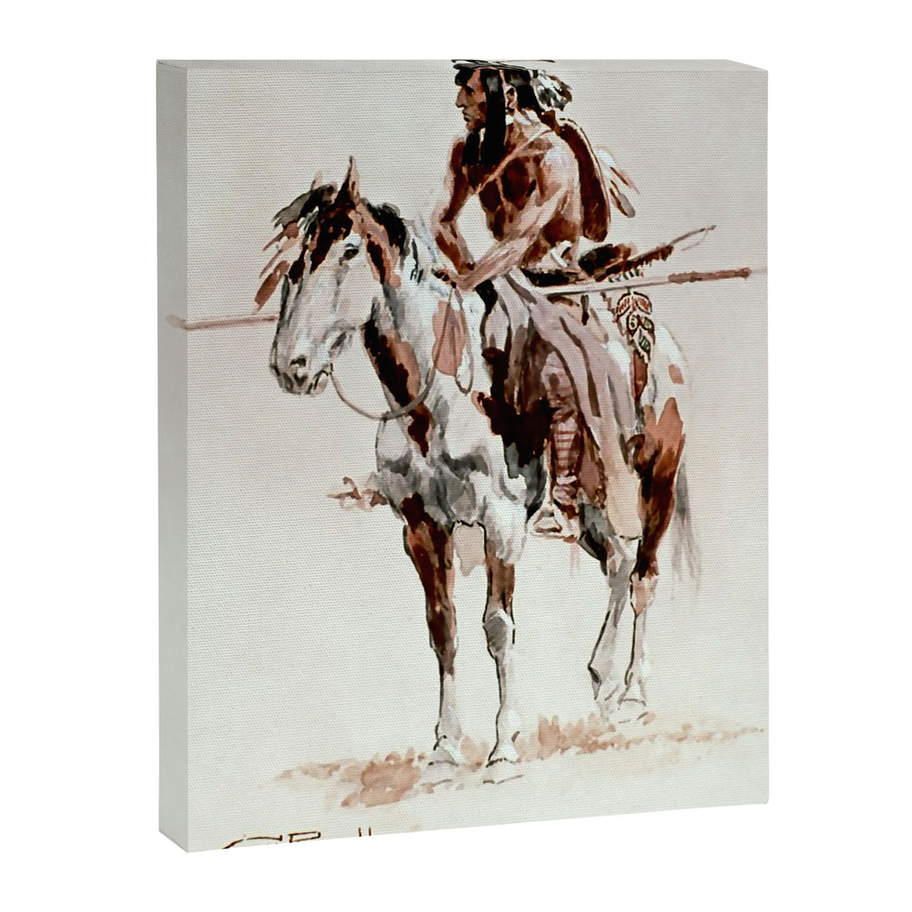 âPowderfaceâ Western Art by Charles M Russell Canvas Print Gallery Image 6