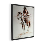 âPowderfaceâ Western Art by Charles M Russell Framed Canvas Print Gallery Image 2