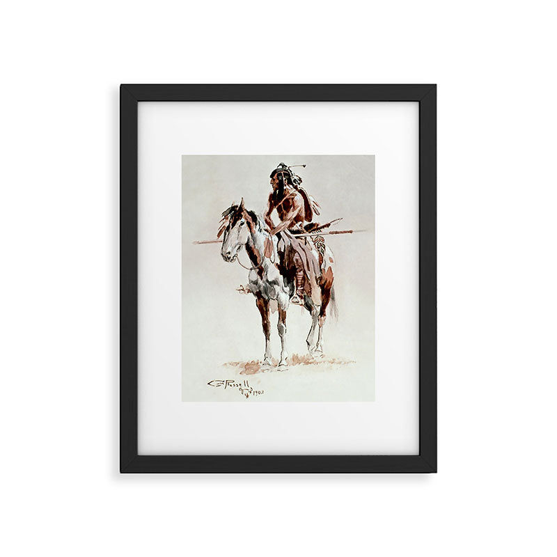 âPowderfaceâ Western Art by Charles M Russell Framed Art Print Gallery Image 5