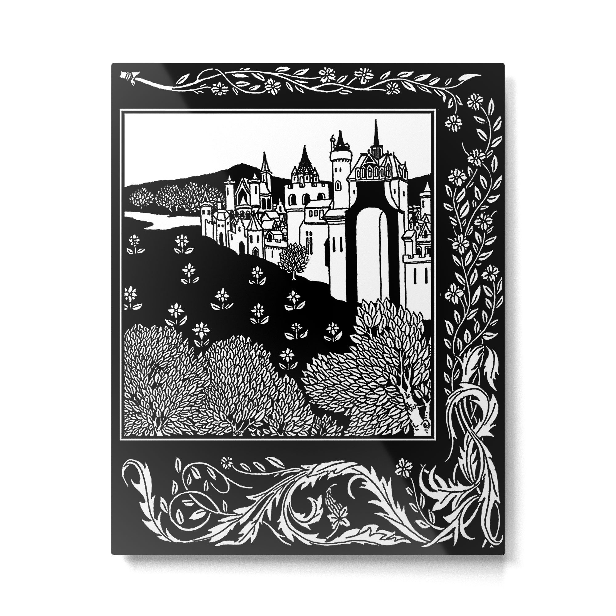 âRiding Out From The Abbeyâ by Aubrey Beardsley Metal Print Gallery Image 4