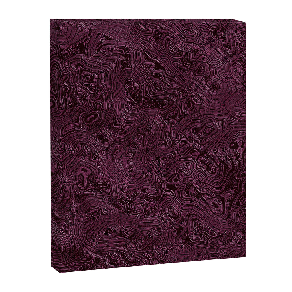 Royal Maroon Silk Moire Pattern Canvas Print Gallery Image 6