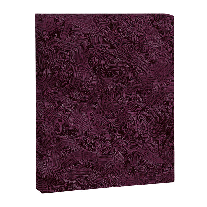 Royal Maroon Silk Moire Pattern Canvas Print Gallery Image 1
