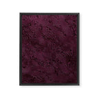 Royal Maroon Silk Moire Pattern Framed Canvas Print Gallery Image 6