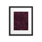 Royal Maroon Silk Moire Pattern Framed Art Print Gallery Image 5