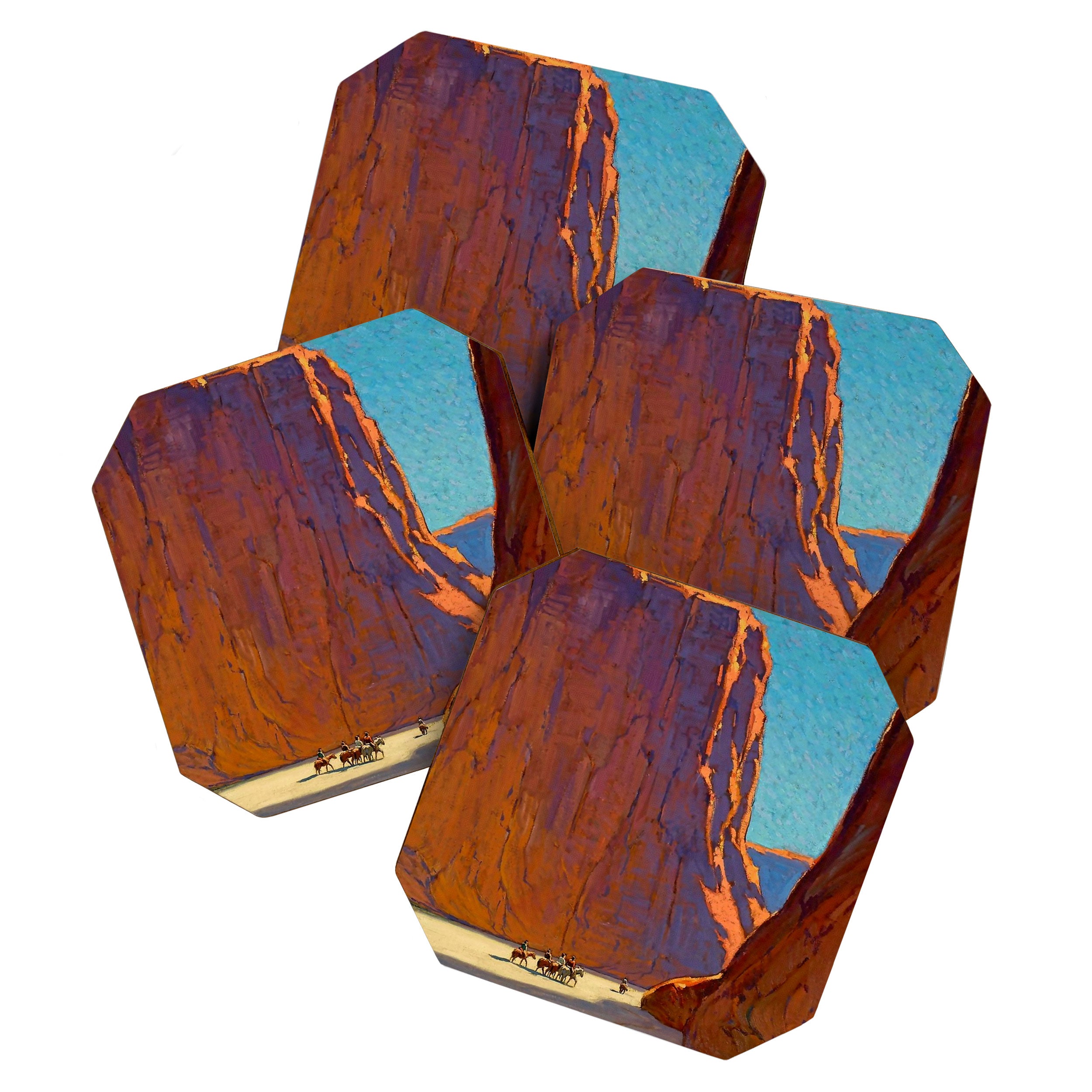 âSunset Canyon de Chellyâ by Edgar Payne Coaster Gallery Image 1