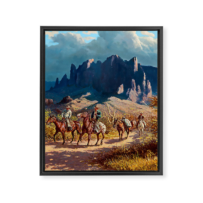 âSuperstition Trailâ by Western Painting Framed Canvas Print Gallery Image 8