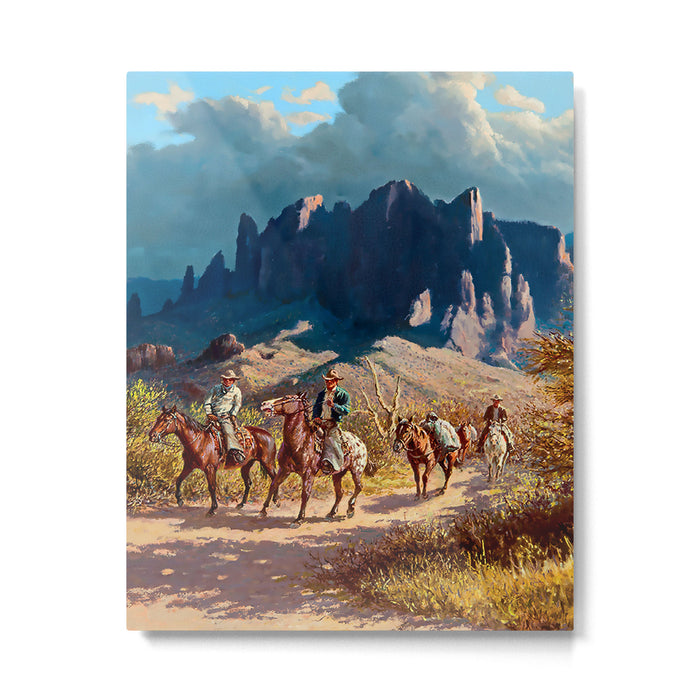 âSuperstition Trailâ by Western Painting Metal Print Gallery Image 1