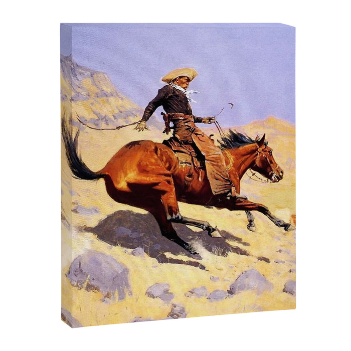 The Cowboy Western Art by Frederic Remington Canvas Print Gallery Image 1