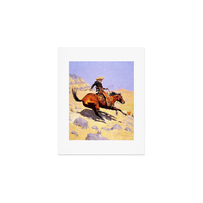 The Cowboy Western Art by Frederic Remington Art Print Gallery Image 1