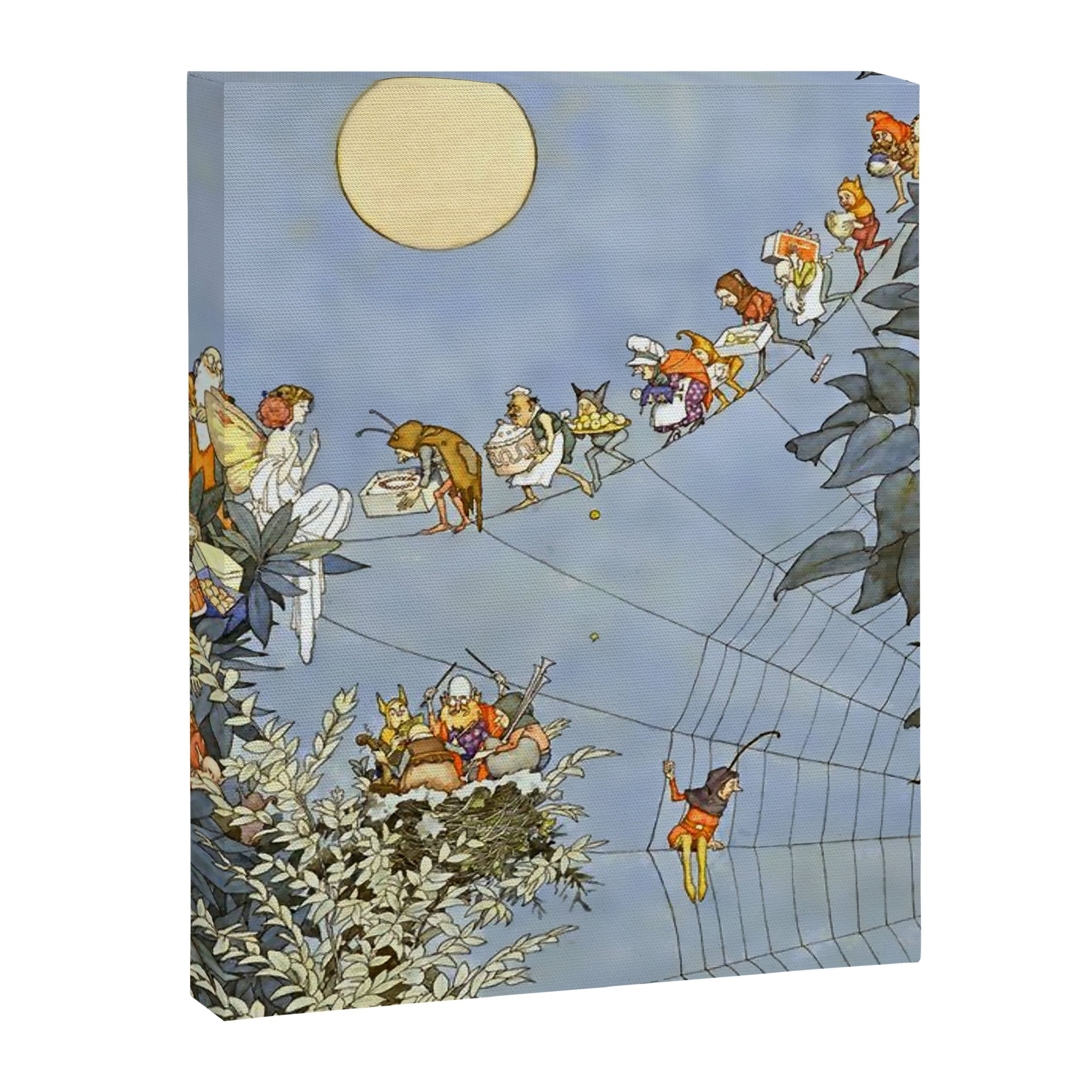 âThe Fairyâs Birthdayâ Illustration by W Heath Robinson Canvas Print Gallery Image 6