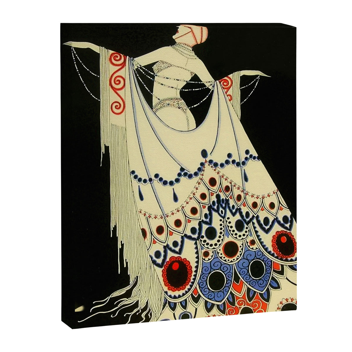 âThe Jewelled Gownâ Art Deco by J Carlos Canvas Print Gallery Image 6