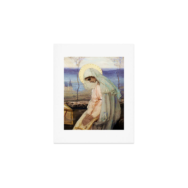 âThe Virgin Maryâ by Mikhail Nesterov Art Print Gallery Image 1