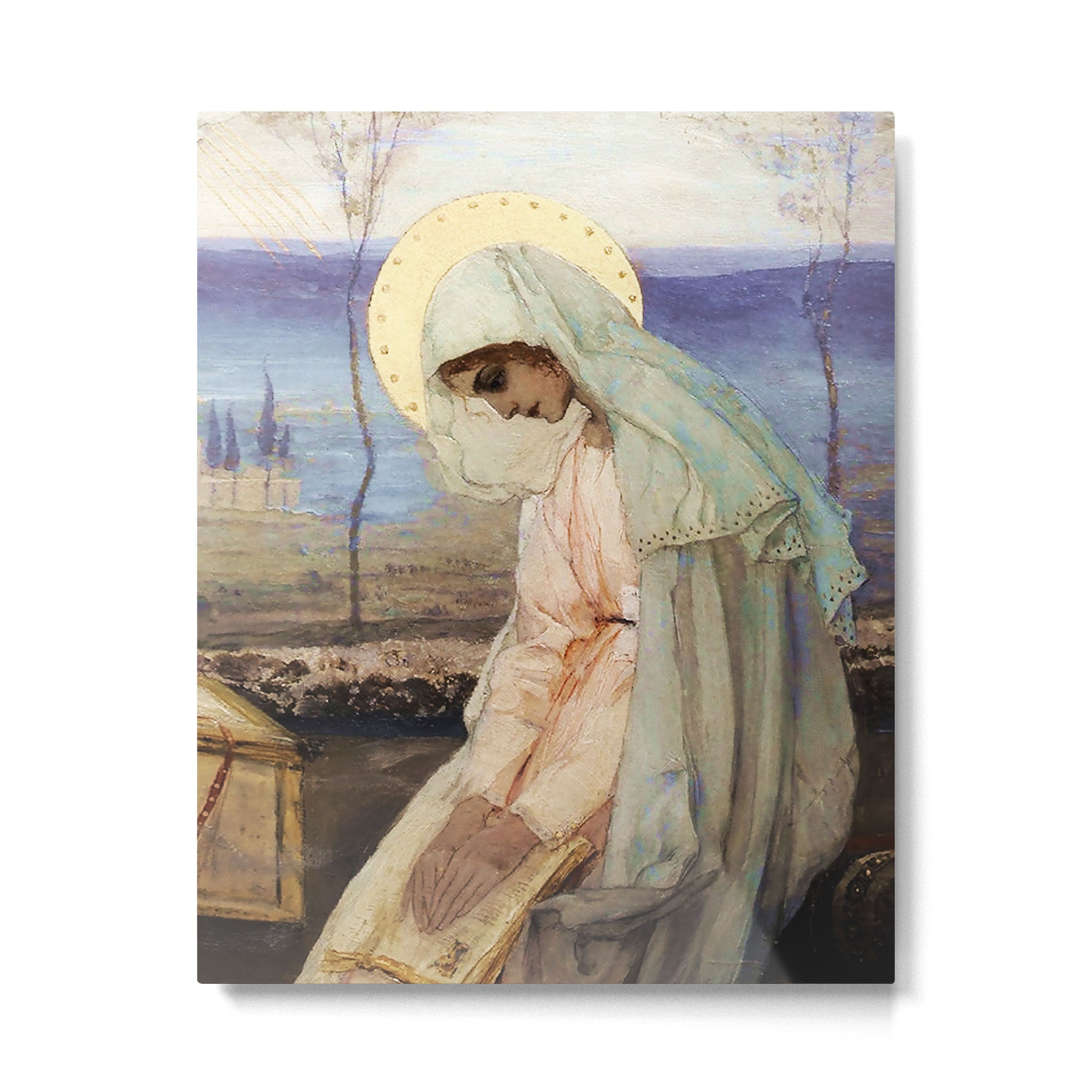 âThe Virgin Maryâ by Mikhail Nesterov Metal Print Gallery Image 6