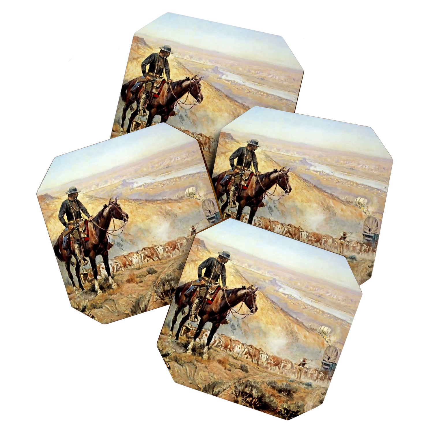 âThe Wagon Bossâ by Charles M Russell Coaster Gallery Image 1