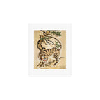Vintage Minhwa Tiger Under Pine Tree Art Print Gallery Image 1
