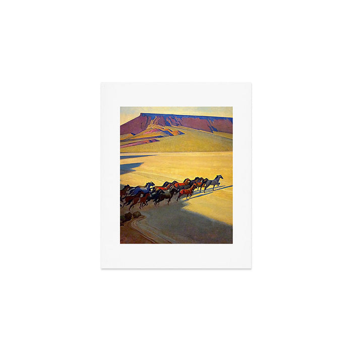 âWild Horses of Nevadaâ by Maynard Dixon Art Print Gallery Image 1