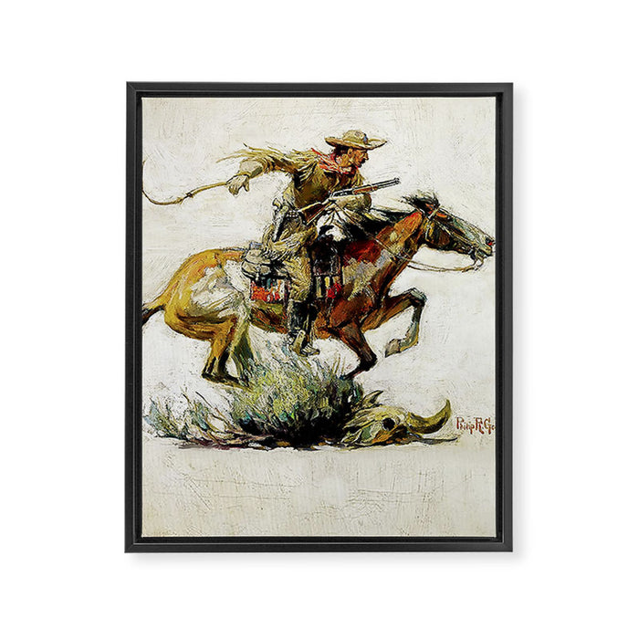 âWinchester Horse and Riderâ by Philip R Goodwin Framed Canvas Print Gallery Image 1