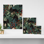 Tropical Black Panther Canvas Print Gallery Image 3