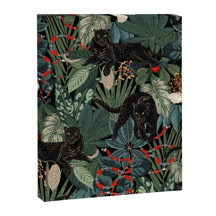 Tropical Black Panther Canvas Print Gallery Image 1
