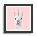 ALPACA UNICORN Framed Art Print Gallery Image 1