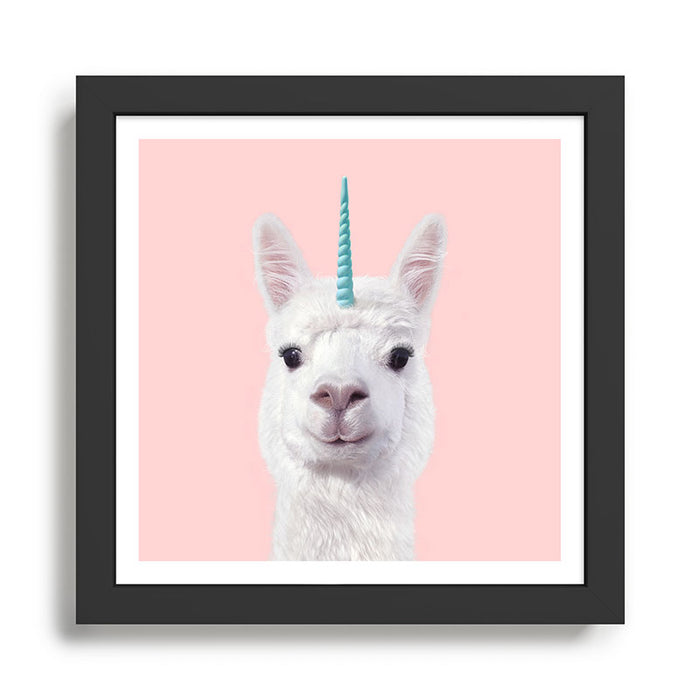 ALPACA UNICORN Framed Art Print Gallery Image 1