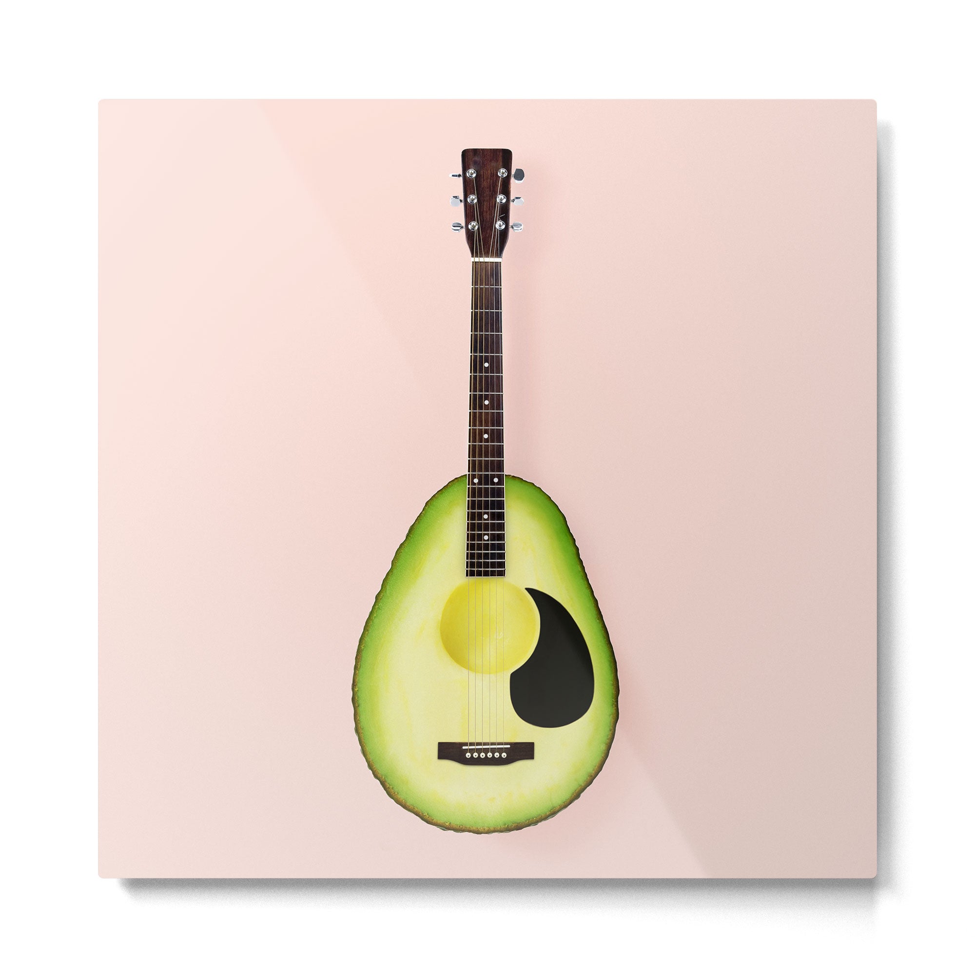 AVOCADO GUITAR Metal Print Gallery Image 2
