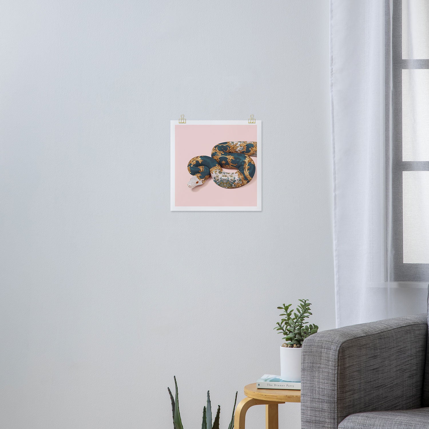 Baroque Snake Art Print Gallery Image 3