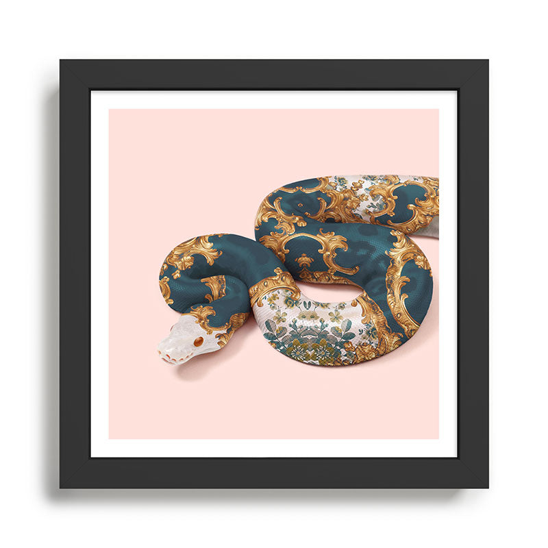 Baroque Snake Framed Art Print Gallery Image 1