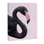 BLACK FLAMINGO Canvas Print Gallery Image 8