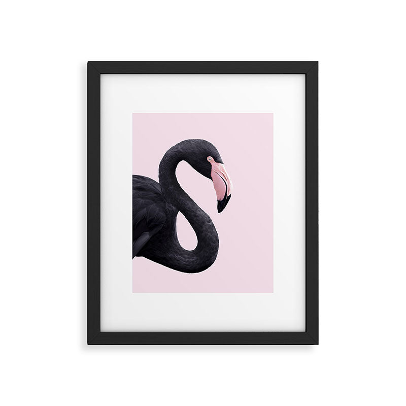 BLACK FLAMINGO Framed Art Print Gallery Image 4