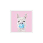 BUBBLEGUM LLAMA Art Print Gallery Image 1