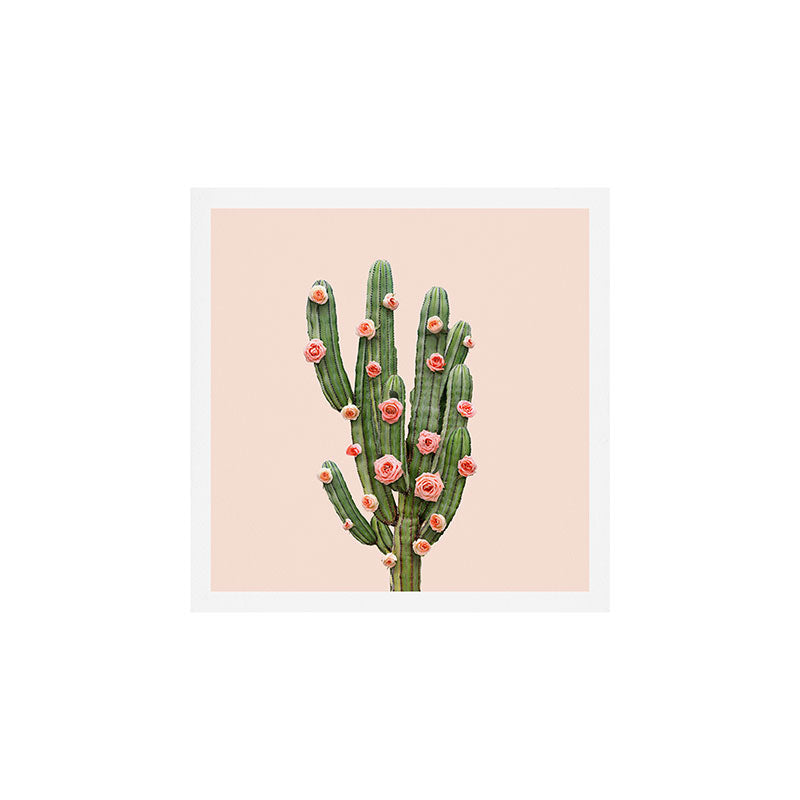 CACTUS AND ROSES Art Print Gallery Image 1