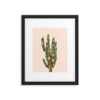 CACTUS AND ROSES Framed Art Print Gallery Image 6
