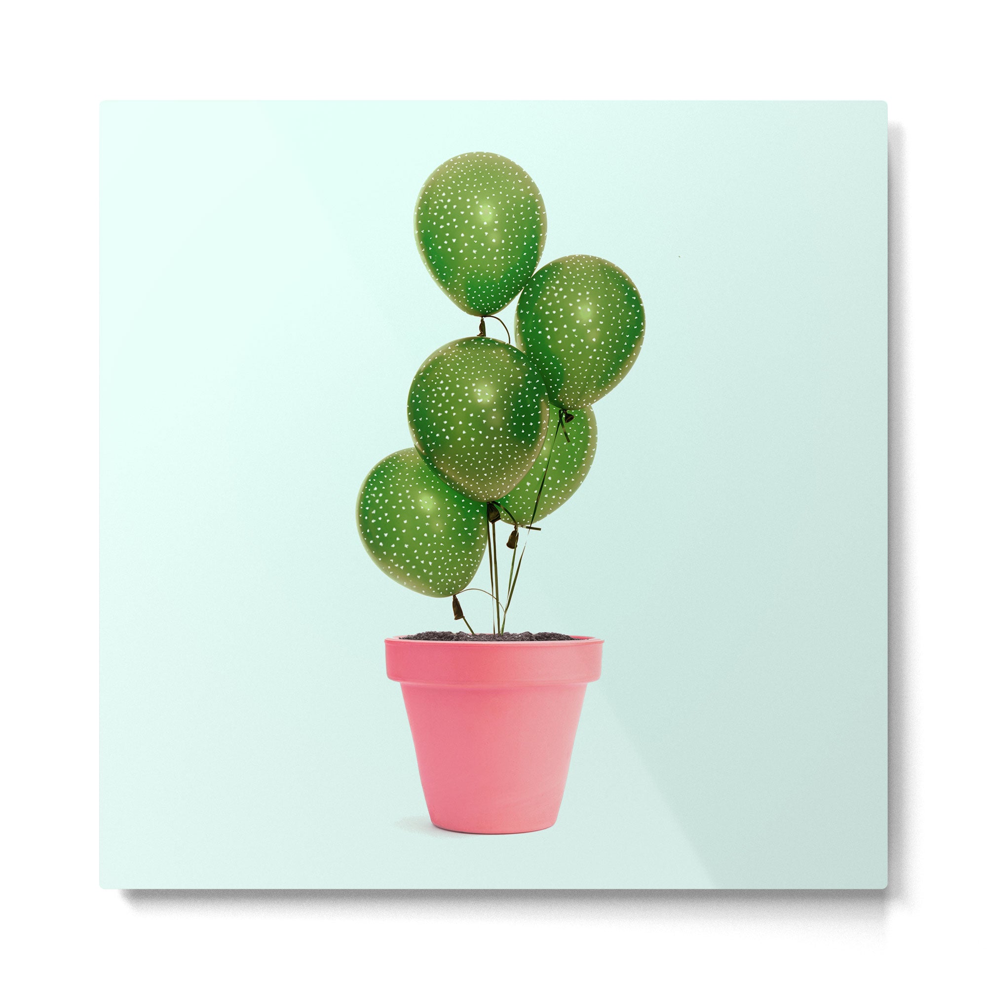 CACTUS BALLOON Metal Print Gallery Image 2