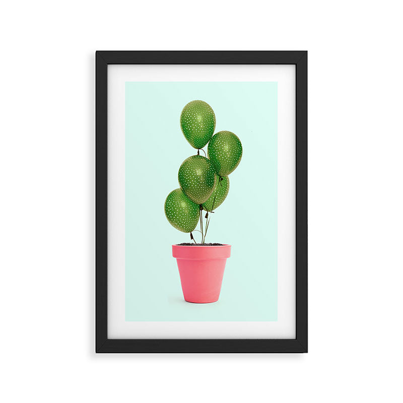 CACTUS BALLOON Framed Art Print Gallery Image 3