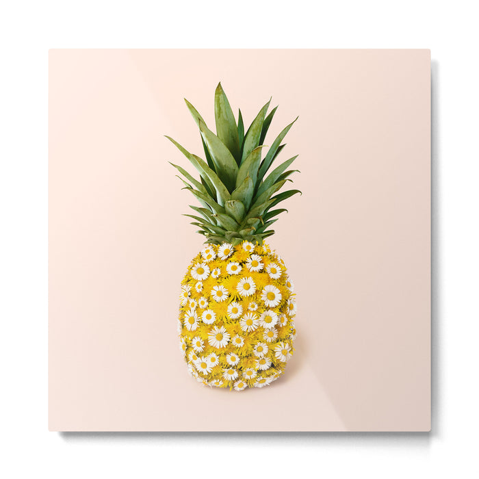 Daisy Pineapple Metal Print Gallery Image 1