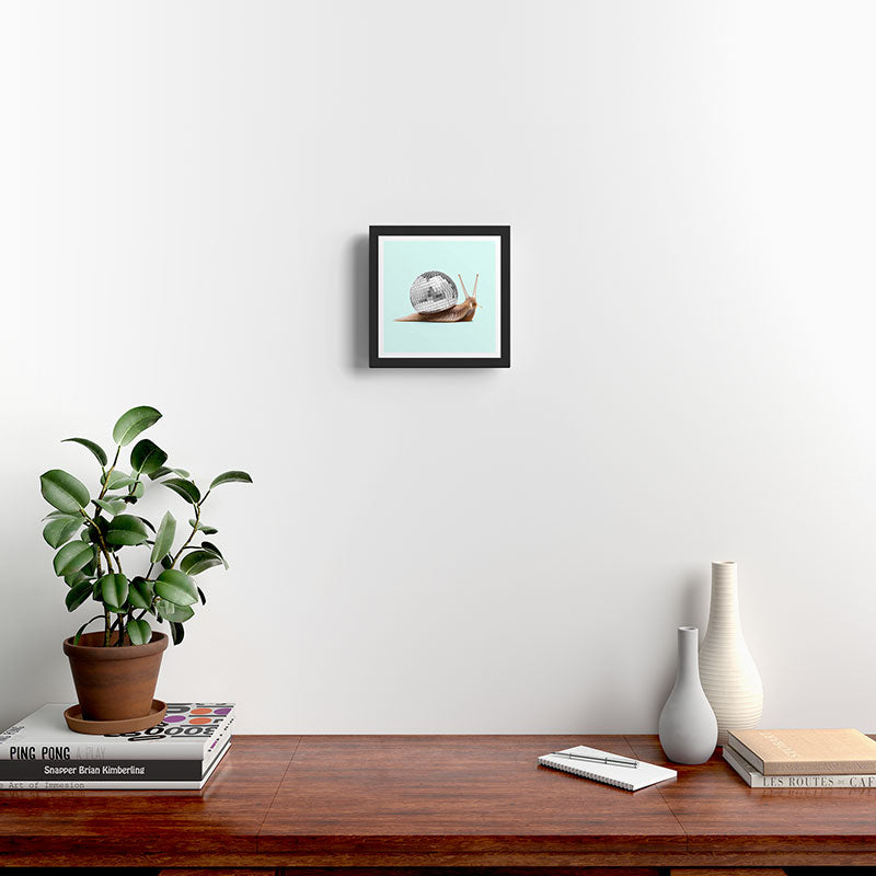 DISCO SNAIL Framed Art Print Gallery Image 2