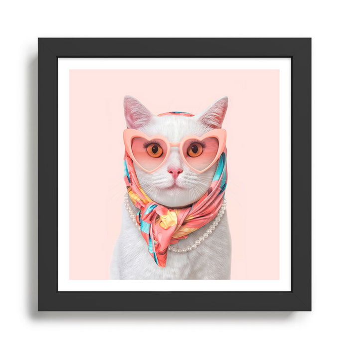 FASHION CAT Framed Art Print Gallery Image 1