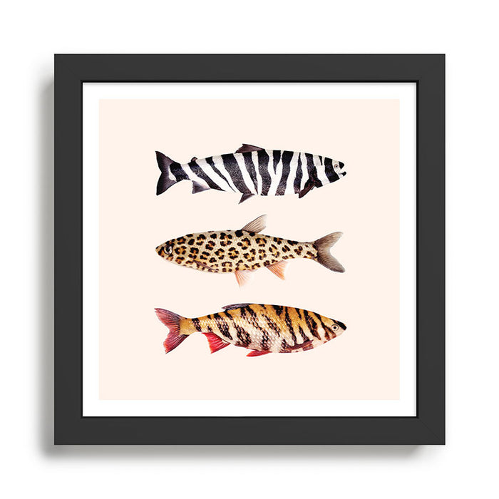 FISH PRINTS Framed Art Print Gallery Image 1