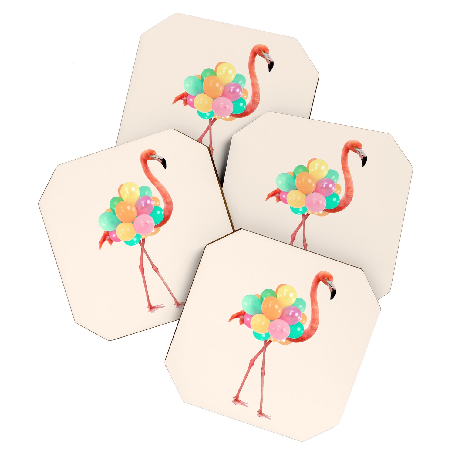 FLAMINGO PARTY Coaster Gallery Image 1