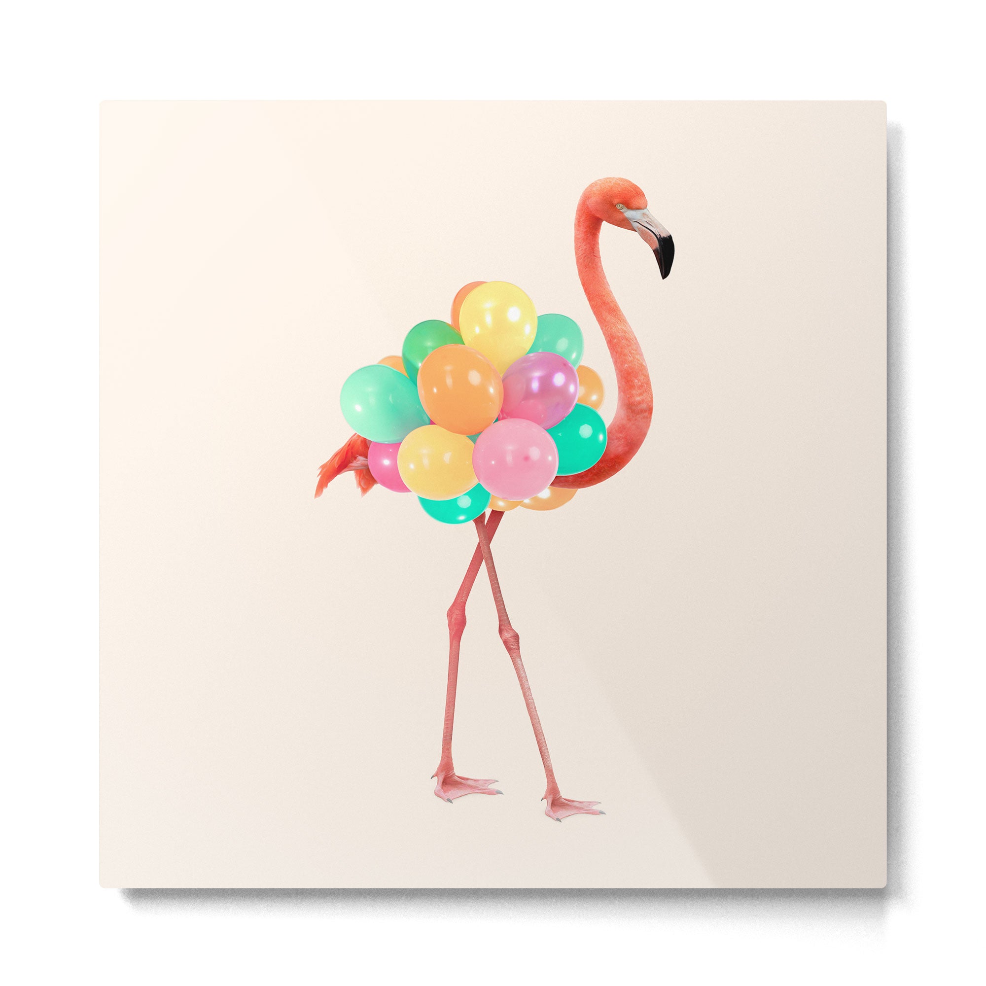 FLAMINGO PARTY Metal Print Gallery Image 2
